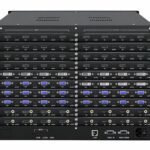 铭创 MCZN HC40PWPXL 40进40出4K无缝切换混合插卡矩阵主机背面接口图